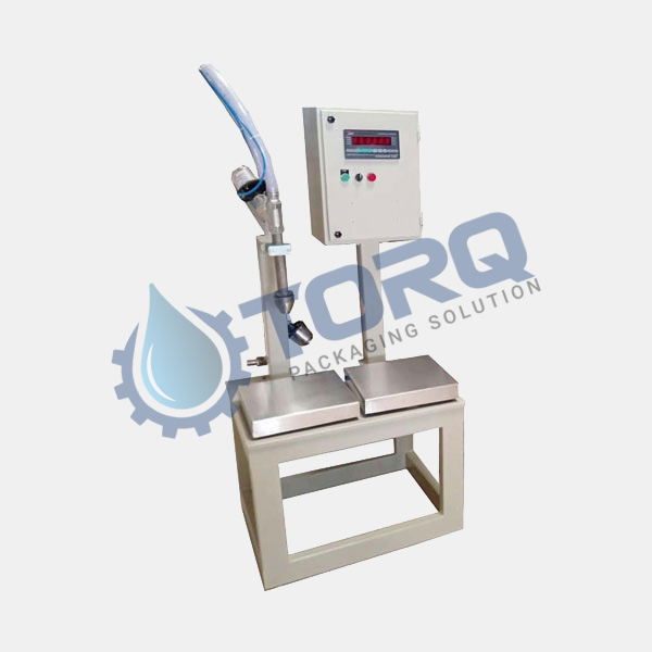 Semi-Automatic-Weigh-Base-Oil-Filling-Machine