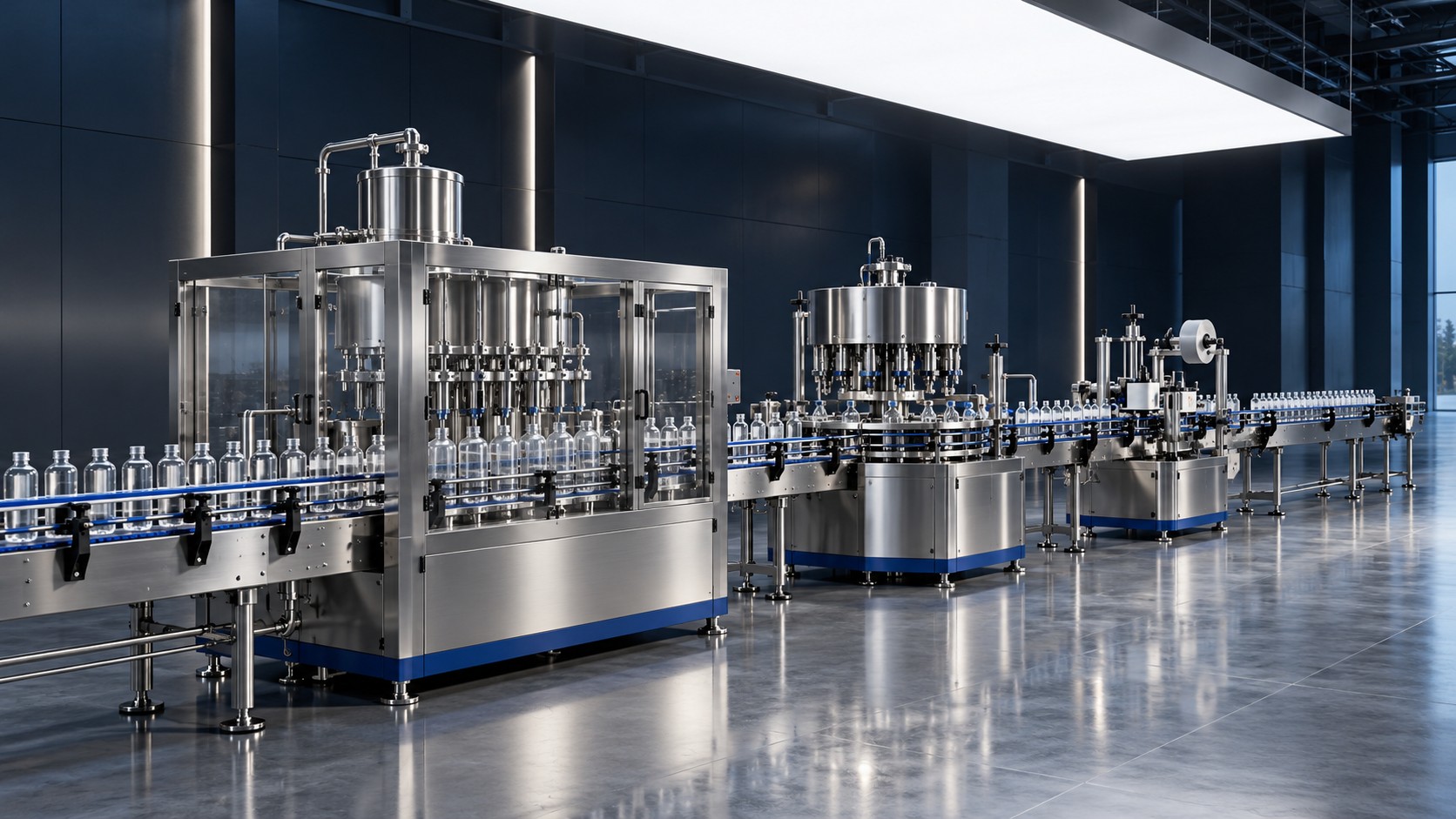 Concept visualisation of a connected packaging line