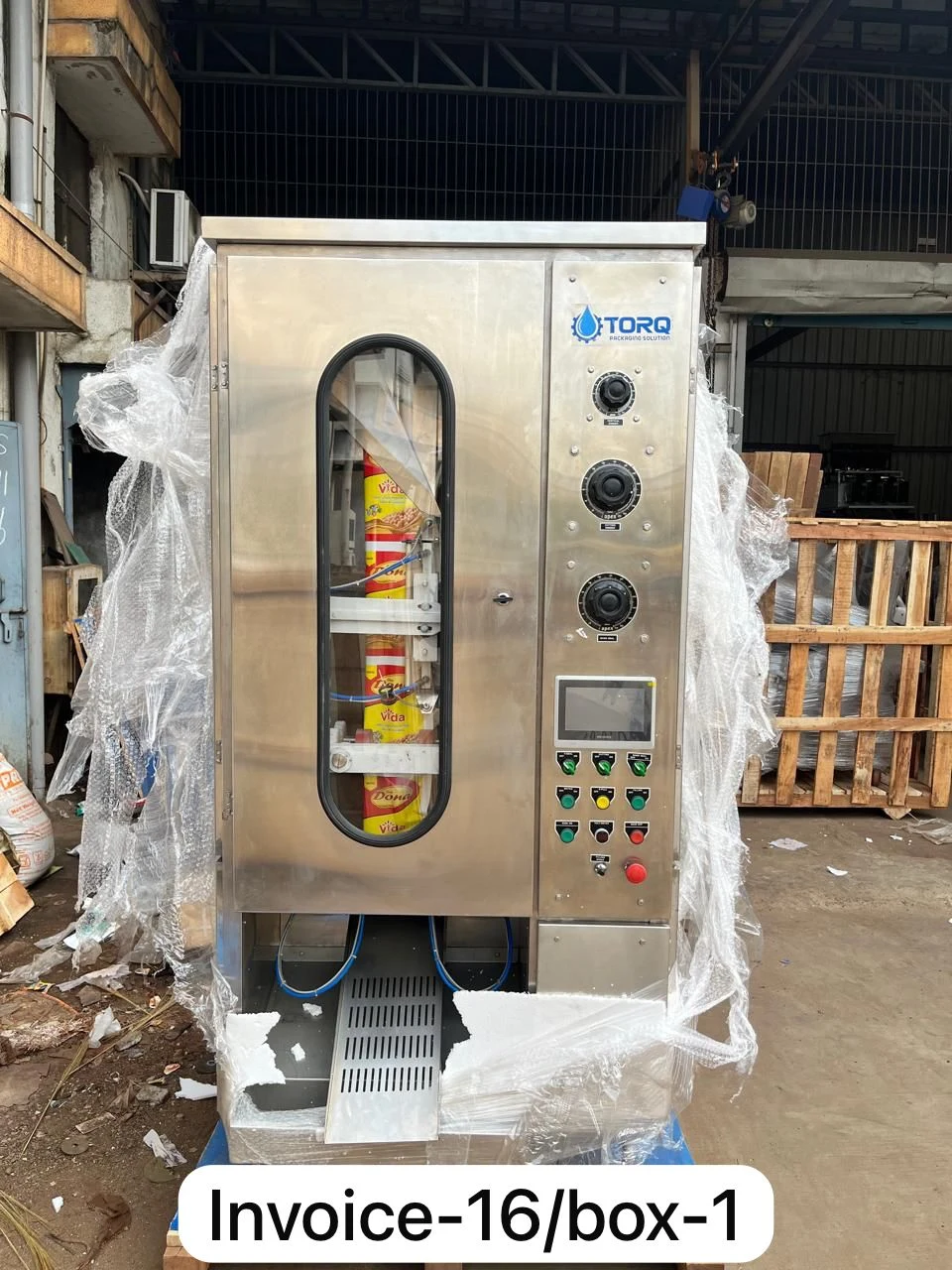Milk pouch packing machine, view 2