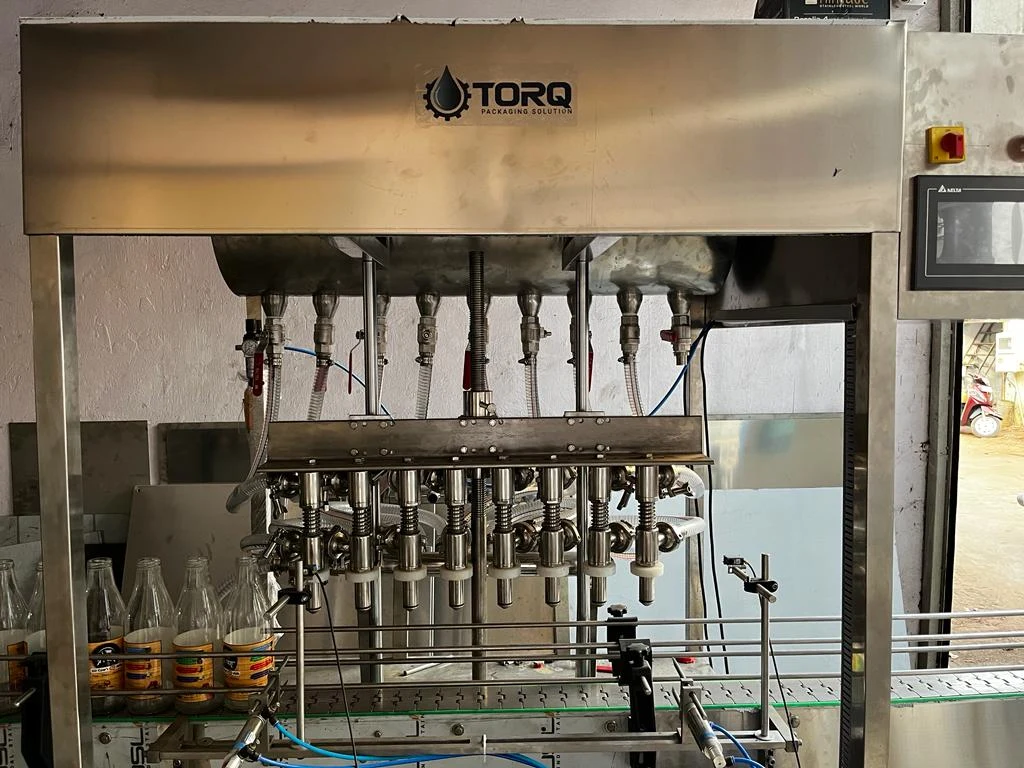 Automatic eight-head milk filling machine
