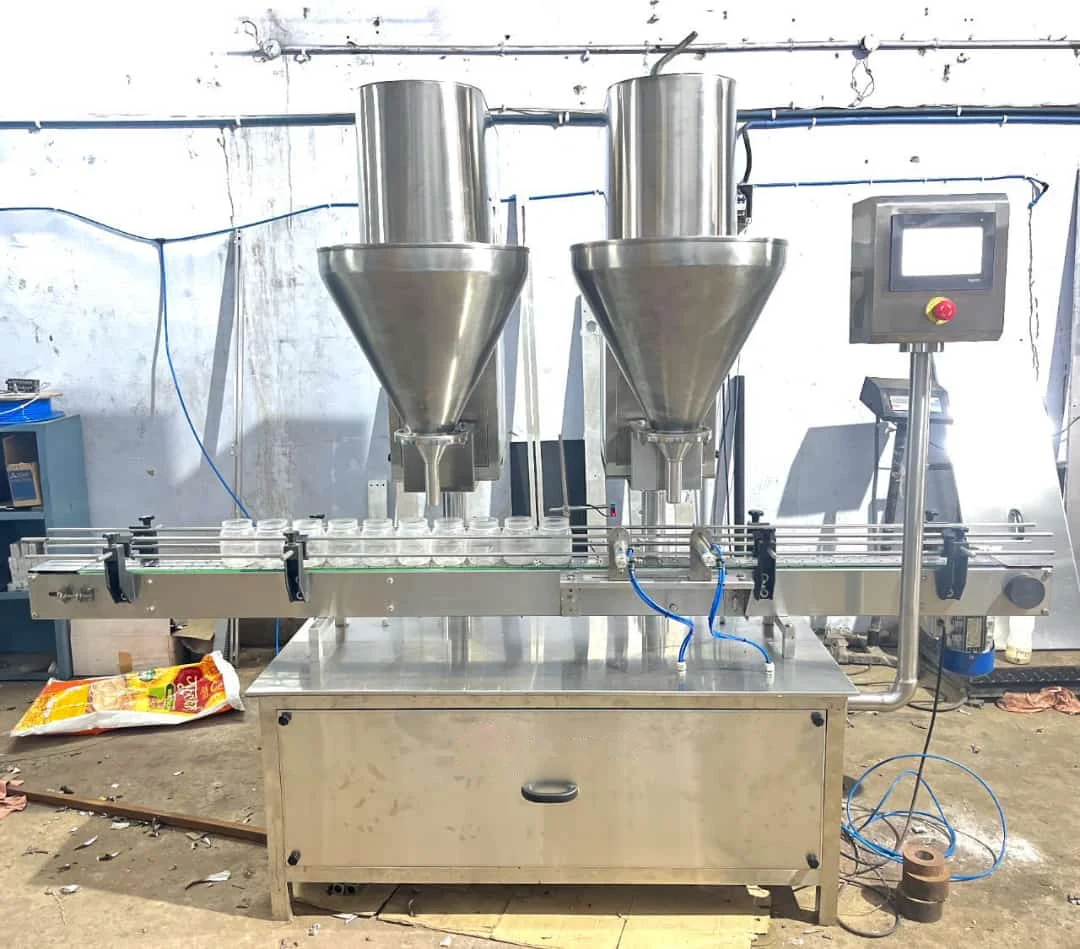 Two-head auger powder filler, view 2