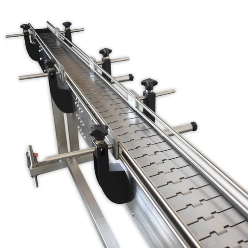 Stainless-steel slat conveyor